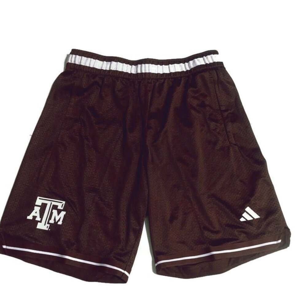 adidas Texas A&M Aggies Swingman Basketball Shorts Mens L Maroon NWT IW8192